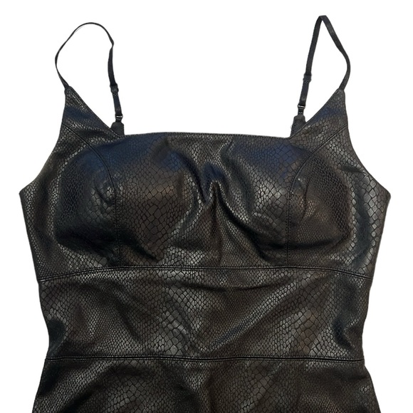 NWOT bebe Vegan Leather Midi Dress - Picture 6 of 16